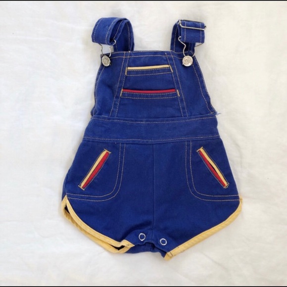 Vintage Other - Vintage Retro Primary Jumper Overalls